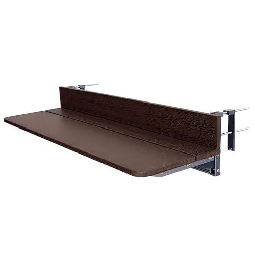 Balkontisch-Bar for Geländer, Hängetisch for Außendeckgeländer, höhenverstellbarer Kleiner Klapptisch for die Terrasse, platzsparende Faltbare Balkon-Bar for den Garten(84 * 21) von Generisch