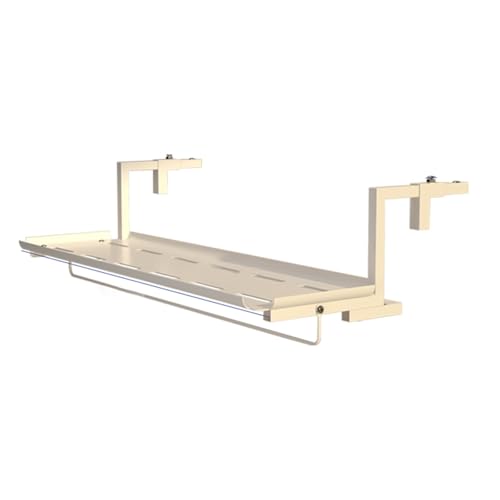 Balkontisch Klappbarer Geländertisch Höhenverstellbar Hängend 60x25cm von Generisch