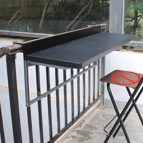 Balkontisch klappbar - Verstellbarer Hängetisch für den Außenbereich - Platzsparender Terrassentisch - Perfekt für Garten Terrasse oder Geländer - Leicht & Tragbar Balkontisch klappbar - Verstellbarer Hängetisch für den Außenbereich - Platzsparender Terrassentisch - Perfekt für Garten Terrasse oder Geländer - Leicht & Tragbar von Generisch