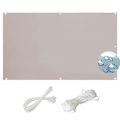 Balkonverkleidung 0.7x4.5m 100% Polyester Windschutz Antistatisch UV-Schutz mit Ösen Nylon Kabelbinder Kordel für Balkon Garten Camping Freizeit - Hellbraun Balkonverkleidung 0.7x4.5m 100% Polyester Windschutz Antistatisch UV-Schutz mit Ösen Nylon Kabelbinder Kordel für Balkon Garten Camping Freizeit - Hellbraun von Generisch
