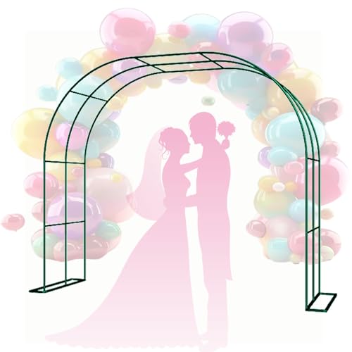 Ballonbogen Hochzeitsbögen Metall Pergola Laube Outdoor Blumengarten Bogen Rankgitter 80x200cm 140x230cm 200x230cm 350x250cm für Kletterpflanze Brautparty Dekoration von Generisch