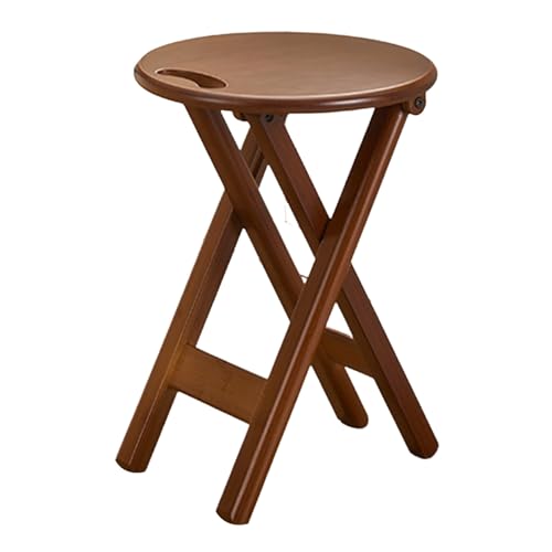 Bambus Klappbarer Barhocker, Faltbarer Runder Frühstückshocker mit Fußstütze, Thekenhöhe Küchenstuhl für Innen und Außen Bambus Klappbarer Barhocker, Faltbarer Runder Frühstückshocker mit Fußstütze, Thekenhöhe Küchenstuhl für Innen und Außen von Generisch