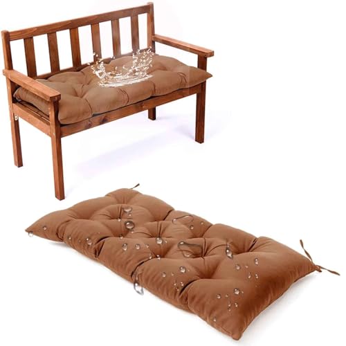 Bankauflage Sitzkissen, Outdoor Hollywoodschaukel Kissen 150x50x8cm - Wasserdicht Sitzpolster Bank Polster für Sitzbank Gartenbank und Paletten Bankkissen Indoor Outdoor Stuhlkissen, Khaki B Bankauflage Sitzkissen, Outdoor Hollywoodschaukel Kissen 150x50x8cm - Wasserdicht Sitzpolster Bank Polster für Sitzbank Gartenbank und Paletten Bankkissen Indoor Outdoor Stuhlkissen, Khaki B von Generisch