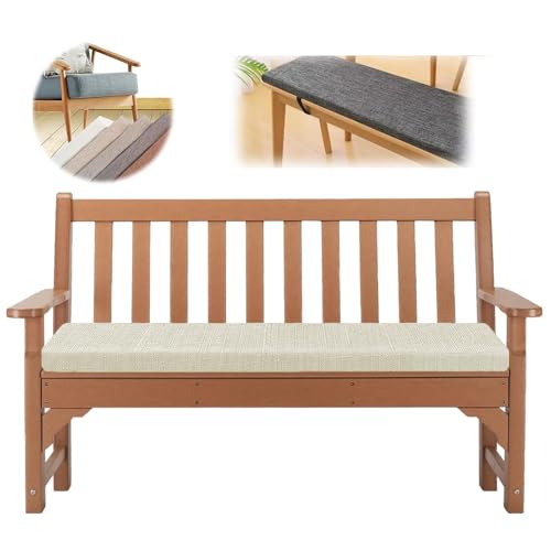 Bankkissen für drinnen und draußen, abnehmbar, rutschfest, 5 cm dick, mit Schaumstoff gepolstert, Sitzkissen 150 x 60 cm, für Terrasse, Garten, Sofa, bequeme Polsterlösung Bankkissen für drinnen und draußen, abnehmbar, rutschfest, 5 cm dick, mit Schaumstoff gepolstert, Sitzkissen 150 x 60 cm, für Terrasse, Garten, Sofa, bequeme Polsterlösung von Generisch