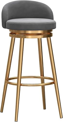 Bar-Höhe, Drehhocker mit Fußstütze hinten, modernes Design für Kücheninsel oder Esszimmertisch von Generisch