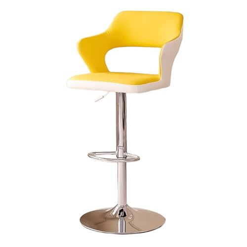 Barhocker, armlos, Thekenhöhe, drehbar, Kücheninsel, Esszimmerhocker mit Rückenlehne und Fußstütze – ergonomisches Design für Zuhause und Frühstücksbar von Generisch