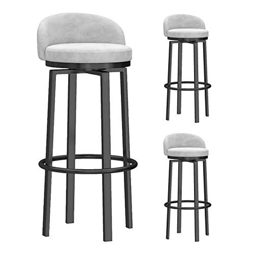 Barhocker 1er Set Frühstück Barhocker mit Rückenlehnen Werkstatt Küche Barhocker Polstersitz Metall Fußstütze Drehbar Samt Barhocker für Zuhause Bar Theke Küche und Inseln Blau Barhocker 1er Set Frühstück Barhocker mit Rückenlehnen Werkstatt Küche Barhocker Polstersitz Metall Fußstütze Drehbar Samt Barhocker für Zuhause Bar Theke Küche und Inseln Blau von Generisch