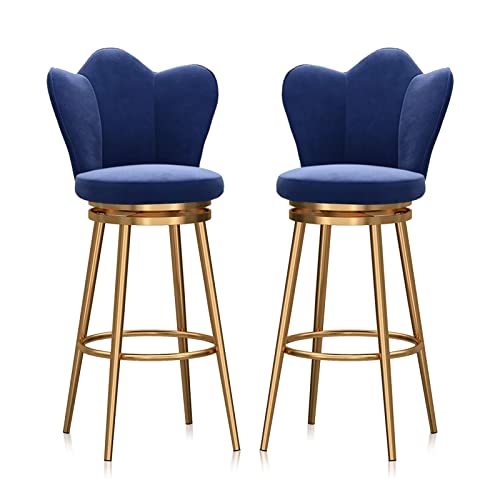 Barhocker 2er Set, 360° Drehstuhl Esszimmerstühle mit Metallbeinen, Moderne Thekenhöhe für Kücheninsel, Grün Barhocker 2er Set, 360° Drehstuhl Esszimmerstühle mit Metallbeinen, Moderne Thekenhöhe für Kücheninsel, Grün von Generisch