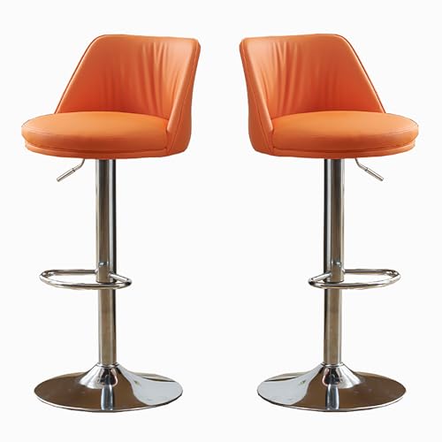 Barhocker 2er Set, Thekenhöhe Kunstleder Drehstühle Verstellbare Inselhocker für Esszimmer und Bar Barhocker 2er Set, Thekenhöhe Kunstleder Drehstühle Verstellbare Inselhocker für Esszimmer und Bar von Generisch