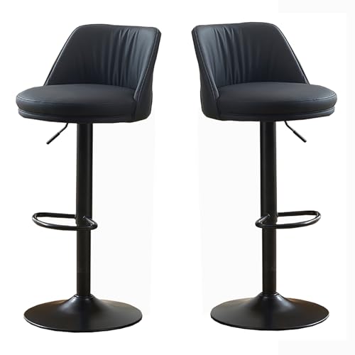 Barhocker 2er Set, Thekenhöhe Kunstleder Drehstühle Verstellbare Inselhocker für Esszimmer und Bar Barhocker 2er Set, Thekenhöhe Kunstleder Drehstühle Verstellbare Inselhocker für Esszimmer und Bar von Generisch