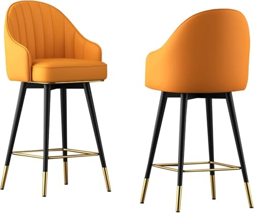 Barhocker 2er Set - Bequeme Hochhocker mit Rückenlehne für Küche, Bar oder Café Barhocker 2er Set - Bequeme Hochhocker mit Rückenlehne für Küche, Bar oder Café von Generisch