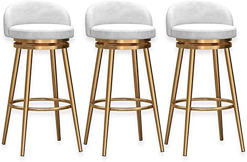 Barhocker-Set aus Samt – 360° drehbare gepolsterte Sitze für Kücheninsel und Heimtheke Barhocker-Set aus Samt – 360° drehbare gepolsterte Sitze für Kücheninsel und Heimtheke von Generisch