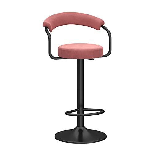 Barhocker in Thekenhöhe, drehbare Barhocker, höhenverstellbare Thekenhocker, Barstühle, Kücheninselstuhl aus Samt mit Rückenlehne und Fußstütze, Barhocker für die Frühstückstheke in der Küch Barhocker in Thekenhöhe, drehbare Barhocker, höhenverstellbare Thekenhocker, Barstühle, Kücheninselstuhl aus Samt mit Rückenlehne und Fußstütze, Barhocker für die Frühstückstheke in der Küch von Generisch