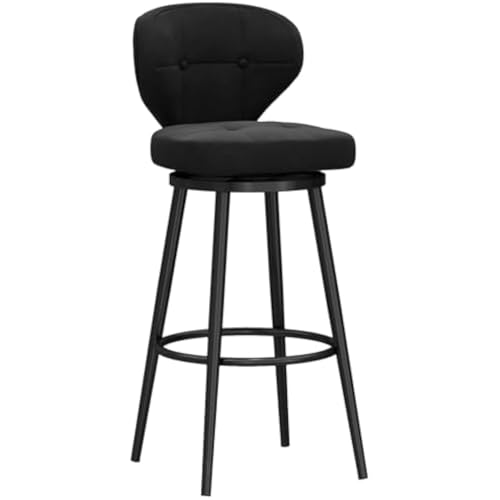 Barhocker mit Rückenlehne, bequemer 360° drehbarer Sitz, 3er Set für Kücheninsel oder Café, 75 cm Höhe Barhocker mit Rückenlehne, bequemer 360° drehbarer Sitz, 3er Set für Kücheninsel oder Café, 75 cm Höhe von Generisch