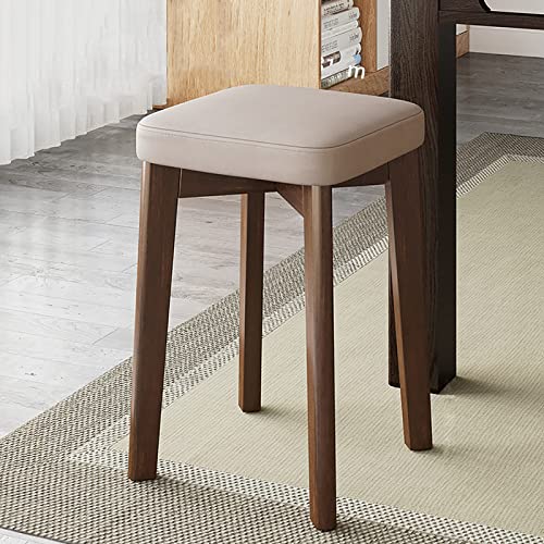 Barhocker mit Thekenhöhe, stapelbare Holzhocker mit weichem Kissen für Küche, Esszimmer, Badezimmer und Schminktisch Barhocker mit Thekenhöhe, stapelbare Holzhocker mit weichem Kissen für Küche, Esszimmer, Badezimmer und Schminktisch von Generisch