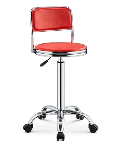 Barhocker mit hoher Rückenlehne – minimalistisches nordisches Design, 360° drehbar, leichter Stuhl mit Rückenlehne für Zuhause oder Bar von Generisch