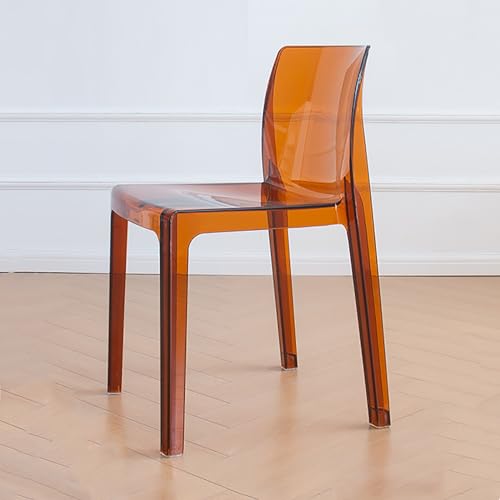 Barhocker mit transparenter Rückenlehne, bequeme Thekenstühle für Küche, Esszimmer, Pub und Café von Generisch