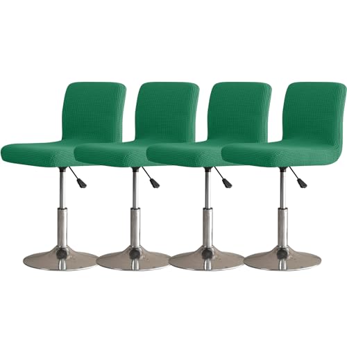 Barhockerbezüge mit Rückenlehne 2/4/6er Set Hochstuhl Schonbezüge für Esszimmer Strapazierfähiger Stretchstoff Leicht zu Reinigen Modernes Design Stilvoller Möbelschutz von Generisch