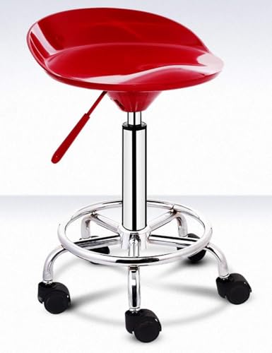 Barstuhl mit Rückenlehne, modernes minimalistisches Design, 360° drehbares Rad, höhenverstellbar, für Zuhause oder Bar von Generisch