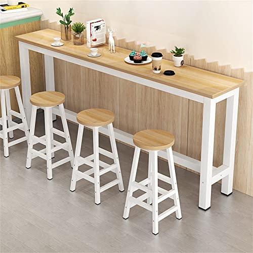 Bartisch – Moderner rechteckiger Esstisch aus Holz für Küche oder Kaffee, 180 x 30 x 100 cm (L x B x H) von Generisch