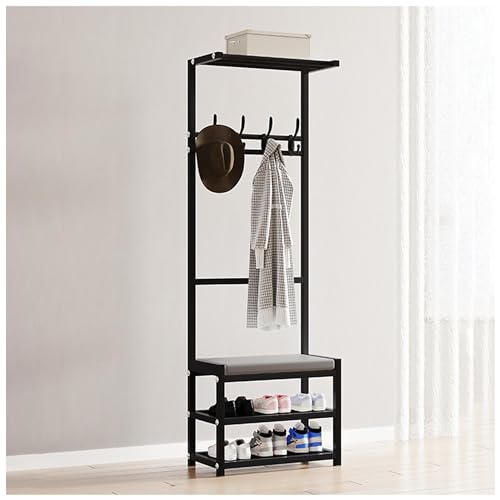 Baumbank mit Garderobe, Schuhaufbewahrung, Organizer, freistehende Möbel mit weichem Kissen, multifunktionale Heimdekoration für Eingangsbereich, Schlamm und Flur Baumbank mit Garderobe, Schuhaufbewahrung, Organizer, freistehende Möbel mit weichem Kissen, multifunktionale Heimdekoration für Eingangsbereich, Schlamm und Flur von Generisch