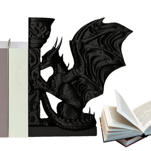 Bedruckte Drachen-Buchstütze, strapazierfähig, Vintage-Drachen-Buchstützen, ABS-dekoratives -Ornament & Desktop-Skulptur, Fantasie-Bücherregal- für Zuhause und Schlafzimmer Bedruckte Drachen-Buchstütze, strapazierfähig, Vintage-Drachen-Buchstützen, ABS-dekoratives -Ornament & Desktop-Skulptur, Fantasie-Bücherregal- für Zuhause und Schlafzimmer von Generisch