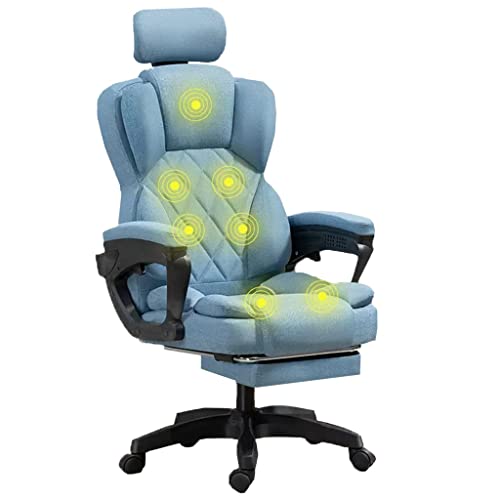 Beheizter Chefsessel mit Fußstütze Ergonomischer Drehstuhl Bürostuhl mit Lendenwirbelstützkissen und Produktivität von Generisch