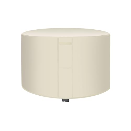 Beige Gartentischabdeckung, 280 x 110 cm, wasserdicht und winddicht, Anti-UV-Schutz für Gartenmöbel, ideal für Tische und stapelbare Stühle, Terrassenschutz von Generisch
