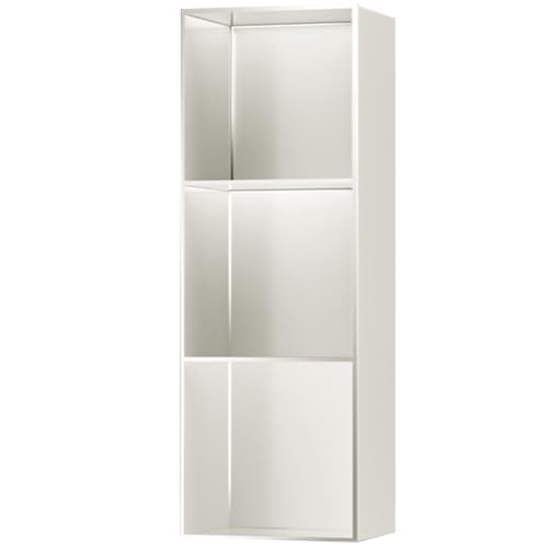 Beige Matte rechteckige Duschregale – Wandmontiertes Shampoo und Seife mit Toilettenpapierhalter, Badezimmer-Aufbewahrungslösungen (28 x 90 x 12,5 cm – 28 x 90 x 12,5 cm) von Generisch