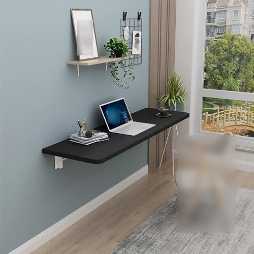 Beigefarbener faltbarer Wand-Wäschektisch, Klapp-Werkbank, platzsparender faltbarer Schreibtisch für kleine Räume und Heimbüro, kompaktes Design, 120 x 30 cm (L x B) von Generisch