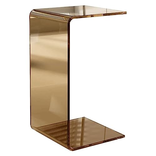 Beistelltisch aus Acryl – Klarer C-förmiger Beistelltisch für Wohnzimmer, minimalistisches rechteckiges Design, perfekt für kleine Räume, leichter Luxusstil Beistelltisch aus Acryl – Klarer C-förmiger Beistelltisch für Wohnzimmer, minimalistisches rechteckiges Design, perfekt für kleine Räume, leichter Luxusstil von Generisch