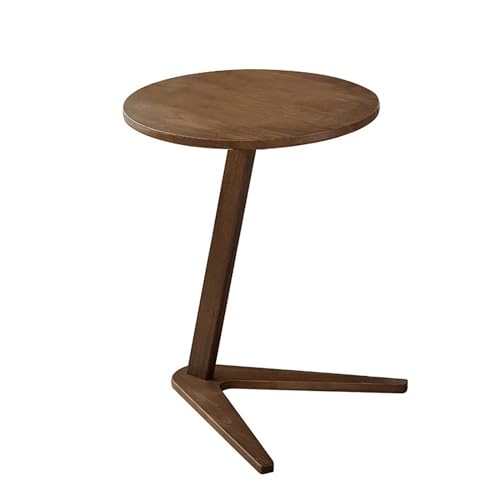 Beistelltisch aus Massivholz, Mid-Century modernes Schiebe-Design für platzsparende Wohnräume und kleine Räume von Generisch