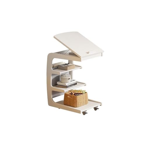 Beistelltisch aus Massivholz mit verstellbarem Schreibtisch, geformtes Design für Wohnzimmer oder Schlafzimmer, idealer Couch- oder Nachttisch, vielseitige und stilvolle Möbel Beistelltisch aus Massivholz mit verstellbarem Schreibtisch, geformtes Design für Wohnzimmer oder Schlafzimmer, idealer Couch- oder Nachttisch, vielseitige und stilvolle Möbel von Generisch