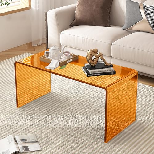 Beistelltisch aus transparentem Acryl, C-förmiges Design für platzsparende Aufbewahrung, perfekt als Nachttisch oder Laptoptisch in verschiedenen Räumen Beistelltisch aus transparentem Acryl, C-förmiges Design für platzsparende Aufbewahrung, perfekt als Nachttisch oder Laptoptisch in verschiedenen Räumen von Generisch