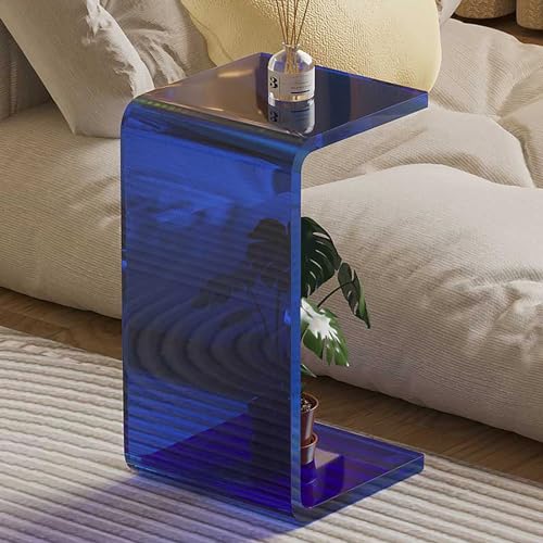 Beistelltisch aus transparentem Acryl, U-Form, modernes Design für Schlafzimmer, Wohnzimmer oder Badezimmer von Generisch