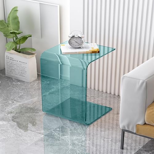 Beistelltisch in C-Form, Acryl, modernes Industrie-Design, Nachttisch für Wohnzimmer oder Schlafzimmer von Generisch