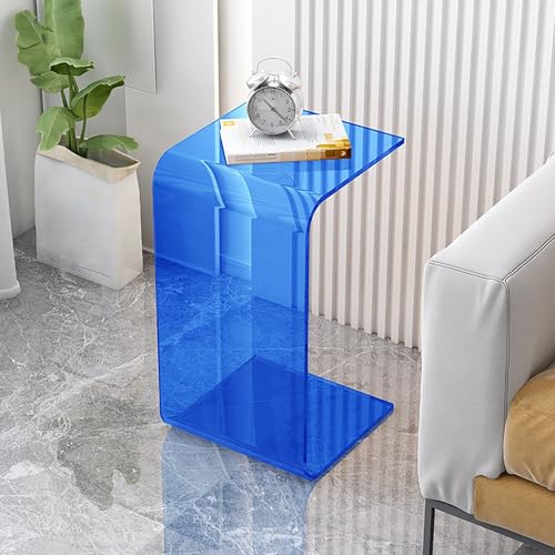 Beistelltisch in C-Form, Acryl, modernes Industrie-Design, Nachttisch für Wohnzimmer oder Schlafzimmer von Generisch
