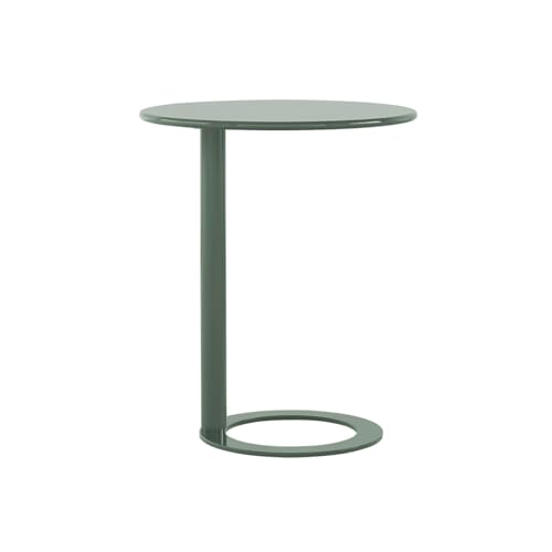Beistelltisch in C-Form, modernes und stilvolles Design mit Metallrahmen, perfekt für Wohnzimmer, Nachttisch oder Sofa in kleinen Räumen von Generisch