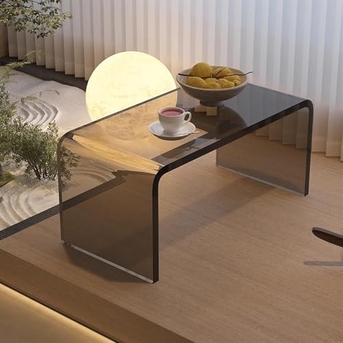 Beistelltisch in C-Form aus transparentem Acryl, modernes Design für Sofa, Wohnzimmer und Schlafzimmer, perfekt als Laptop oder Ecktisch Beistelltisch in C-Form aus transparentem Acryl, modernes Design für Sofa, Wohnzimmer und Schlafzimmer, perfekt als Laptop oder Ecktisch von Generisch