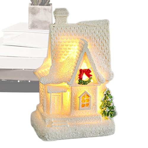 Beleuchtete Häuser für Krippe | Beleuchtetes verschneites - Sammlergebäude für Vitrine Wohnung Winterfest Beleuchtete Häuser für Krippe | Beleuchtetes verschneites - Sammlergebäude für Vitrine Wohnung Winterfest von Generisch