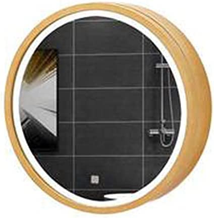 Beleuchteter LED-Badezimmerspiegelschrank - Smart Touch Control Wandaufbewahrung mit stilvollem Rahmendesign für moderne Wohnungen von Generisch