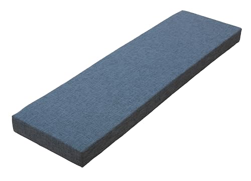 Benutzerdefiniertes Bankkissen, 91,4 cm, Premium-Schaumstoff-Sitzpolster für den Innen- und Außenbereich, perfekt für Fenstersitze, Terrassen, Gartensofas und Klavierbänke, Grau, 35,6 x 91,4 x 5,1 cm Benutzerdefiniertes Bankkissen, 91,4 cm, Premium-Schaumstoff-Sitzpolster für den Innen- und Außenbereich, perfekt für Fenstersitze, Terrassen, Gartensofas und Klavierbänke, Grau, 35,6 x 91,4 x 5,1 cm von Generisch