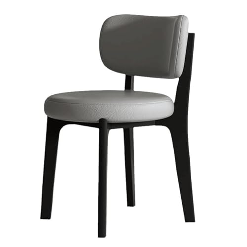 Bequeme Küchenstühle – Esszimmerstühle mit gebogener Rückenlehne und gepolstertem Ledersitz – tragbare Holzbein-Seitenstühle – ergonomisches Design für Esszimmer Bequeme Küchenstühle – Esszimmerstühle mit gebogener Rückenlehne und gepolstertem Ledersitz – tragbare Holzbein-Seitenstühle – ergonomisches Design für Esszimmer von Generisch