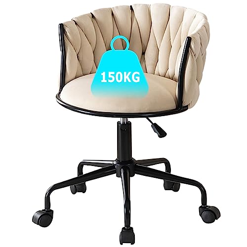 Bequemer Drehstuhl aus Samt mit Rollen – mittlere Rückenlehne, ideal für Zuhause und Büro Bequemer Drehstuhl aus Samt mit Rollen – mittlere Rückenlehne, ideal für Zuhause und Büro von Generisch