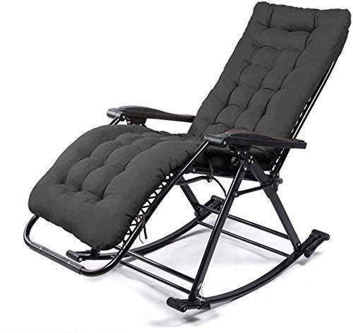 Bequemer Schaukelsessel – Klappbarer Loungesessel für Outdoor-Entspannung, Garten, Balkon & Büro Nickerchen – idealer Freizeitsitz für Erwachsene von Generisch