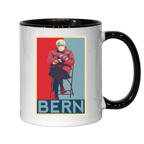 Bernie Sanders Obama-Stil Hoffnung Poster Bern Keramik Tee Kaffee Tasse Schwarz von Generisch