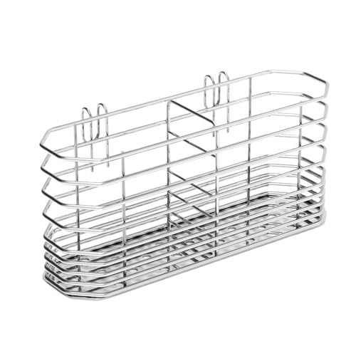 Besteckhalter, Abtropfgestell aus Edelstahl, Besteck-Organizer, rostbeständiges Design, Drainage-Basissystem, für Küchenarbeitsplatten und Picknicks, 20 x 8 x 4 cm von Generisch