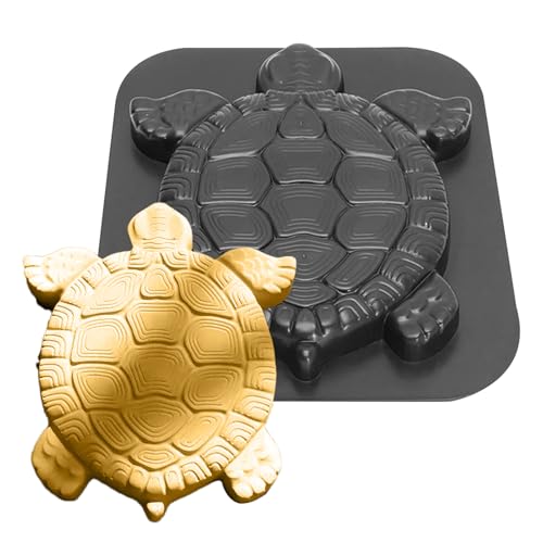 Betonform - Schildkrötenförmige Gehwegplatten Formen Für Beton,Bastelprojekte mit Schildkrötenformen Pflasterzubehör für Gehweg Gartenweg Terrasse Rasen Park und von Generisch