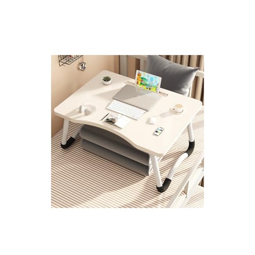 Betttisch Schoßschreibtisch Bett Niedriger Tisch Tablett Tisch Tragbares Betttablett Abendessen Bett Knietablett Faltbarer Laptoptisch Tragbarer Frühstücksschreibtisch Ständer Schoß Stehtisch von Generisch