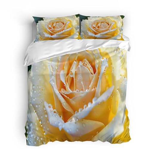 Bettwäsche 155x220 cm 3D Weiß Rot Rose Blumen Pflanze Druck Bettwäsche-Sets Mikrofaser Kinder Bedding 3teilig Bettbezug 155x220 Deckenbezug + 2 Kissenbezüge 80x80 Mit Reißverschluss Eckbinder Bettwäsche 155x220 cm 3D Weiß Rot Rose Blumen Pflanze Druck Bettwäsche-Sets Mikrofaser Kinder Bedding 3teilig Bettbezug 155x220 Deckenbezug + 2 Kissenbezüge 80x80 Mit Reißverschluss Eckbinder von Generisch